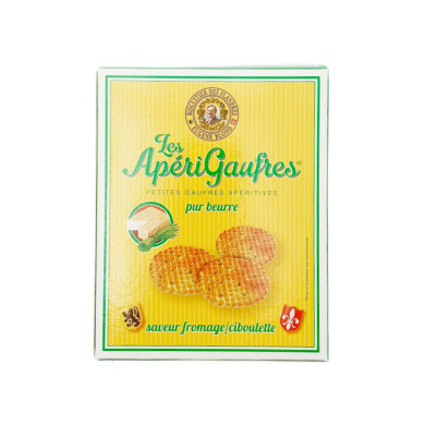 Apérigaufres Saveur Fromage Ciboulette 85g | Vente Apérigaufres du Nord