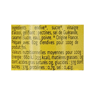 Confit d'endives 40g | Vente en ligne de confits Nord