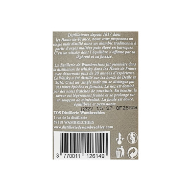 Whisky Wambrechies Intense 70cl | Vente whisky Nord