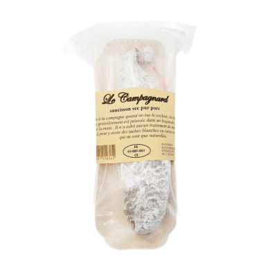 Saucisson sec Nord-Pas-de-Calais "Le Campagnard" 200g | Vente Saucisson sec du Nord-Pas-de-Calais
