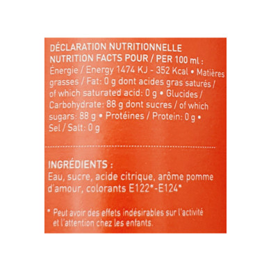 Sirop Gourmand La Gosse Pomme d'amour 50cl | Vente Sirop artisanal Nord