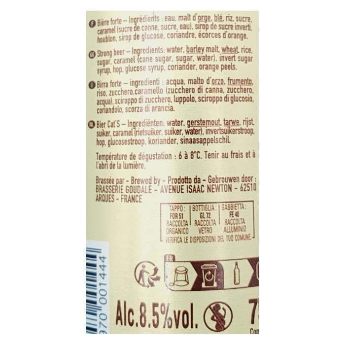 Bière Grain d'Orge Cuvée 1898 | Vente bières Ch'ti Nord