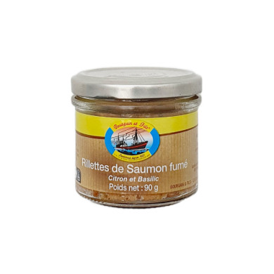 Rillettes de Saumon Fumé du Nord citron et Basilic | Rillettes de poisson