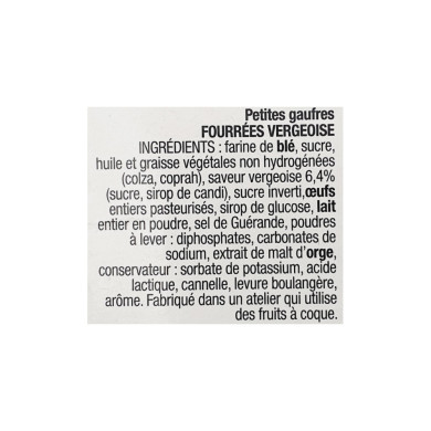 Petites gaufres du Nord fourrées vergeoise 300g | Vente Gaufre du Nord