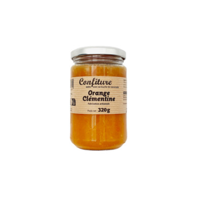 Confiture Orange et Clémentine à la Cassonade 320g | Confiture Artisanale Nord | Confiture fruit