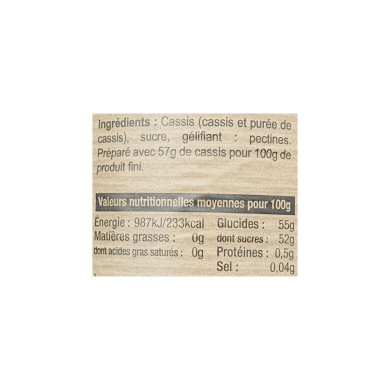 Confiture Cassis Nord | Confiture Artisanale Nord | Confiture fruit