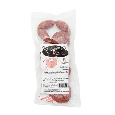 Mini Saucissons Secs Nature Apéritif 100g | Vente Saucisson sec du Nord-Pas-de-Calais