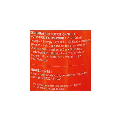 Sirop Gourmand La Gosse Coquelicot 50cl | Vente Sirop artisanal Nord