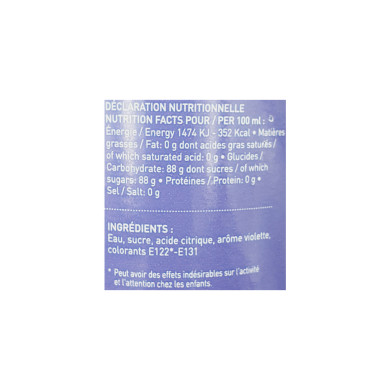 Sirop Gourmand La Gosse Violette 50cl | Vente Sirop artisanal Nord