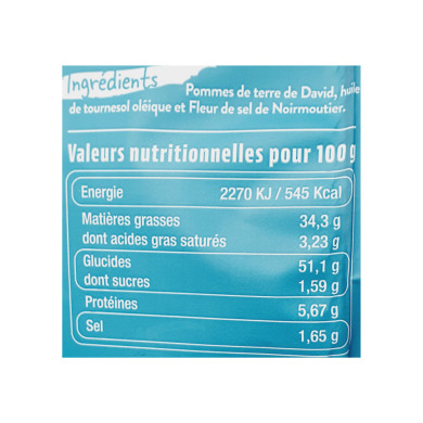 Chips en Nord salées 125g | Vente Chips Apéritifs du Nord