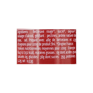 Confit betteraves oignons 40g | Vente en ligne de confits Nord