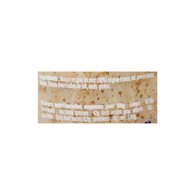 Rillettes de Porc 200g | Vente Terrine et Pâté Nord