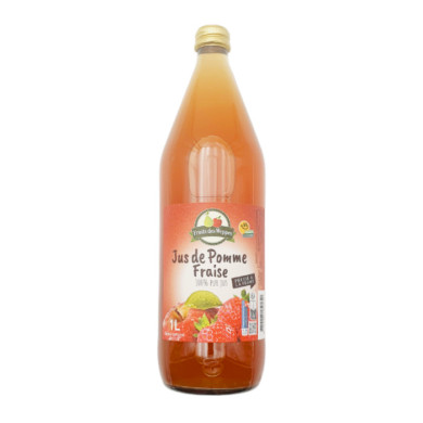 Pur jus Pomme Fraise du Nord 1L | Vente Jus de fruits artisanal Nord