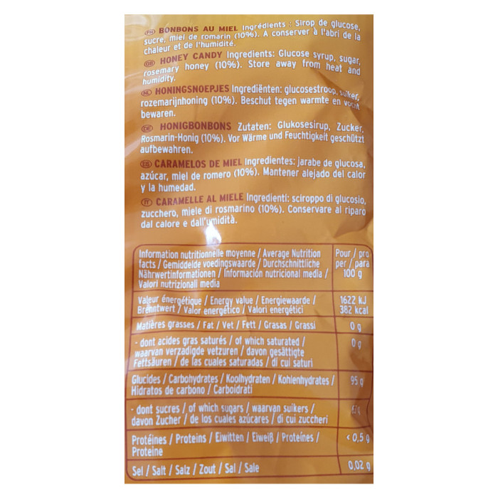 Bonbon au Miel de Romarin 200g | Vente Bonbon au Miel Nord
