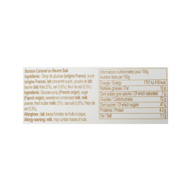 Ch'ti Bar de caramel au beurre du Nord 80g | Vente Confiseries du Nord