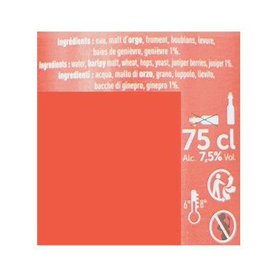 Bière Genièvre "La Wambrechies" 7,5% | Vente bières Ch'ti Nord