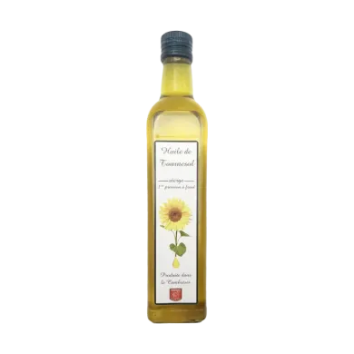 Huile de Tournesol vierge 1ère pression à froid 50cl | Huiles Ch'ti