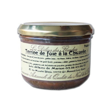 Terrine de foie à la Chicorée 200g | Vente Terrine et Pâté Nord