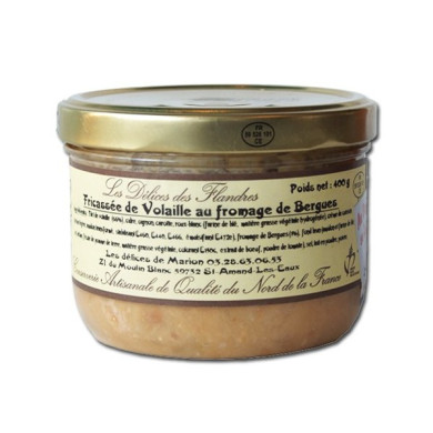 Fricassée de volaille au fromage de Bergues 380g | Plats Cuisinés Nord | Plats Cuisinés Chti | Plat Nord