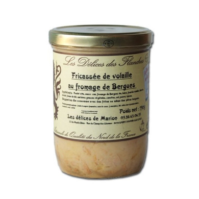 Fricassée de volaille au fromage de Bergues 750g | Plats Cuisinés Nord | Plats Cuisinés Chti | Plat Nord