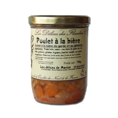 Poulet à la bière 750g | Plats Cuisinés Nord | Plats Cuisinés Chti | Plat Nord