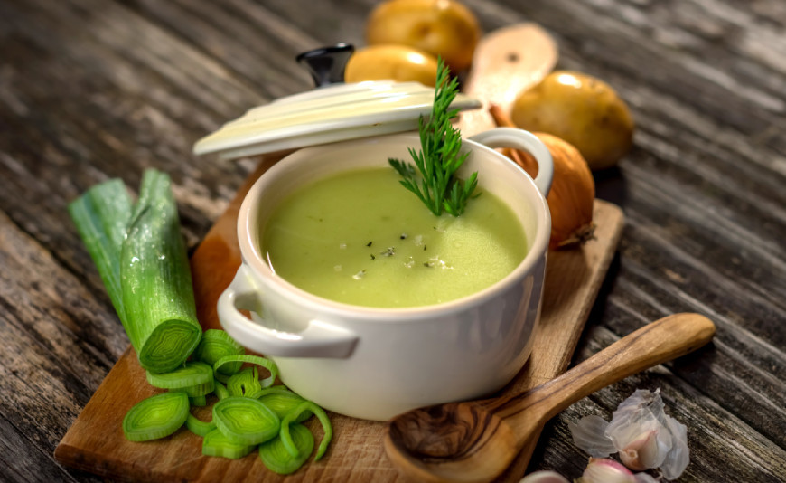 Recette Velouté de poireaux aux huîtres 